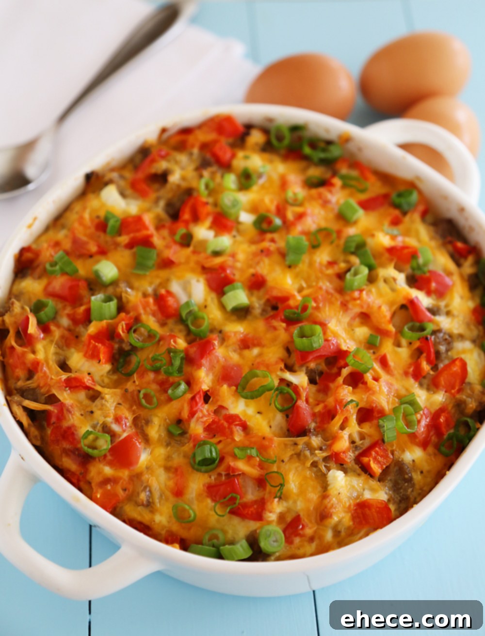 Delicious English Muffin Sausage, Egg, and Cheese Breakfast Casserole