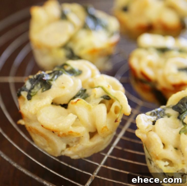 Pin this recipe for Spinach and Artichoke Macaroni and Cheese Bites for later