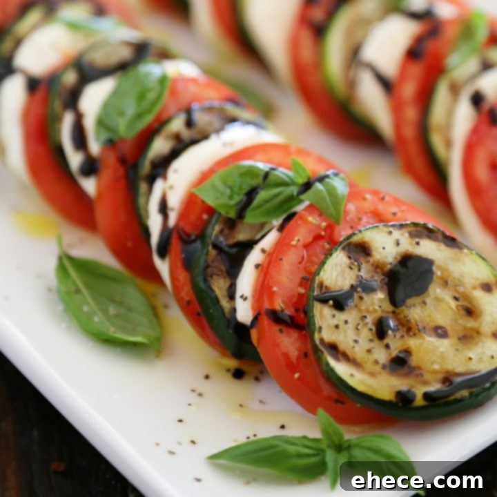 Caprese Zucchini Grill 8 Grilled Zucchini Caprese Salad