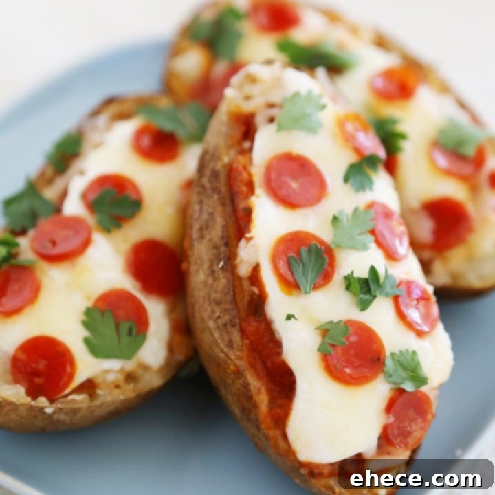 Ultimate Pizza Potato Boats 7 Pepperoni Pizza Potato Skins