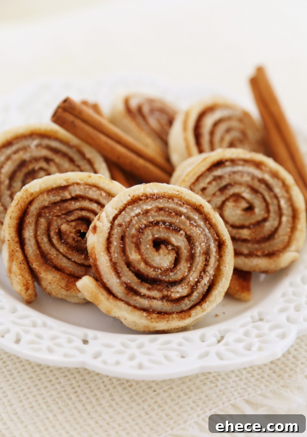 Irresistible 3-Ingredient Cinnamon Sugar Pie Crisps 5 3-Ingredient Cinnamon Sugar Pie Crust Cookies - The ultimate comfort cookie and full of soft, buttery cinnamon-sugar flavor! Thecomfortofcooking.com